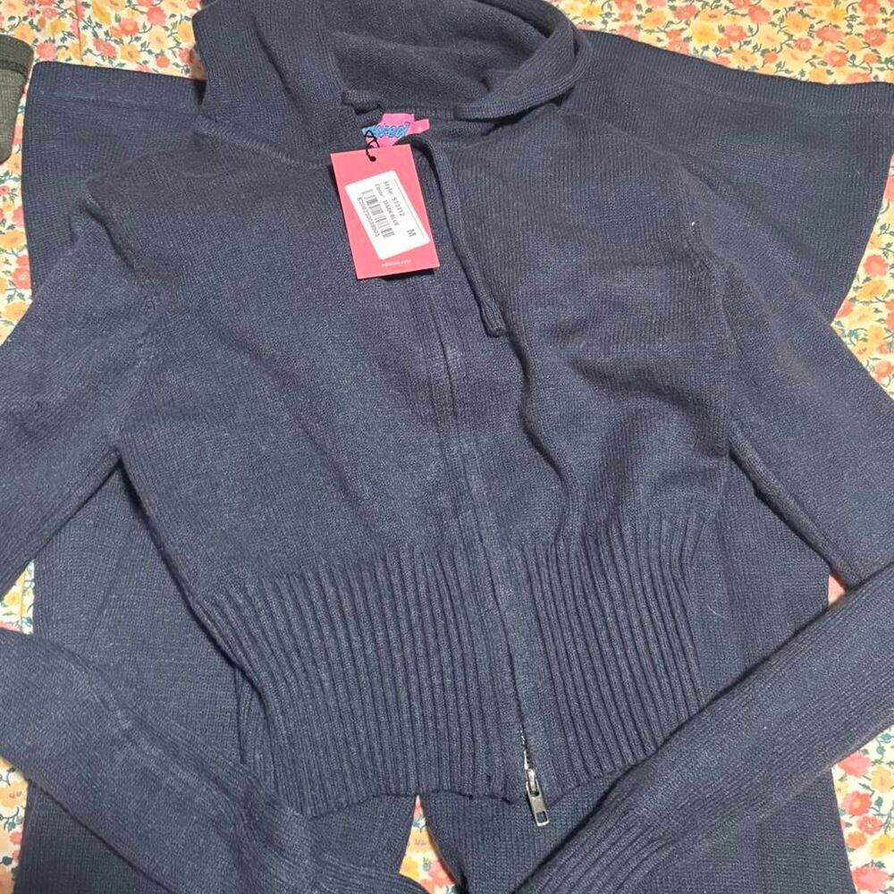 Edikted Women's Navy and Black Jumper